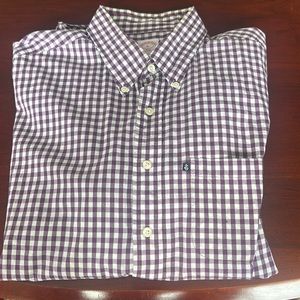 Brooks Brothers Purple Gingham Button Down XL